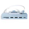 Image de SATECHI Hub USB C à Pince pour iMac 24" M1 2021 et Apple Studio Display avec USB-C Données, 3X USB-A 3.0, Lecteurs Micro/SD   Incompatible iMac 2020 et Modèles Antérieurs   Bleu