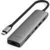 Image de SATECHI 7 en 1 Hub USB C Slim Plus Adaptateur Multiport avec Ethernet, Charge PD 100W, HDMI 4K@60Hz, 2X Ports USB-A 10Gbps et SD/microSD pour MacBook Air/Pro/Neo, PC Portable et Plus   Gris