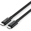 Image de Satechi Câble Thunderbolt 5 Certifié 240W, Données 120Gbps, Double 8K@60Hz, Triple 4K@144Hz, Câble Tressé Thunderbolt 5/4/3 USB-C pour MacBook Air/Pro/Neo, iPhone, PC Portable et Plus