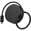 Image de SATECHI OntheGo  7 en 1 Hub USB C Magnétique, Adaptateur avec PD 100W, HDMI 4K@60Hz, Ethernet, 2×USB-A 5Gbps, SD/microSD, Câble Spirale pour MacBook, PC Portable et Plus   Noir Spatial