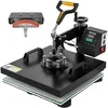 Image de VEVOR 2 en 1 Presse à Chaud Machine Sublimation Textile 38x38 cm Machine d'impression 1500 W Presse à Chaleur Polyvalente Contrôle Numérique Transfert Efficace Imprimante T-Shirt Sac Chapeau Noir