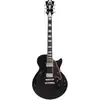 Image de D'Angelico Premier SS Black Flake Stopbar guitare semi-hollow body avec housse