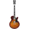 Image de D'Angelico Premier SS Dark Iced Tea Burst Stopbar guitare semi-hollow body avec housse