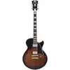Image de D'Angelico Premier SS Brown Burst Stopbar guitare semi-hollow body avec housse