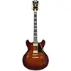 Image de D'Angelico Excel DC Amaretto Burst guitare semi-hollow body avec housse