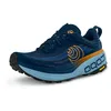 Image de Topo Athletic Vista Chaussures de Course légères et Confortables pour Homme 5 mm, Bleu Marine/Orange, 42.5 EU