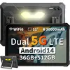 Image de Blackview Tablette Incassable, 30000mAh, Dual 5G LTE, 36Go RAM + 512Go ROM, Tablette Robuste 11 Pouces, Caméra Vision Nocturne 20MP & 108MP, IP68/IP69K Etanche, Charge Rapide 55W, WiFi 6/GPS/NFC