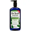 Image de Dr Teal's Le lavage et le soulagement de corps ultra-hydratant se détendent avec la menthe verte d'eucalyptus, once once 24 liquide