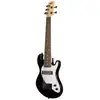 Image de Kala Solid Body 5-String Fretted U-Bass Jet Black basse électrique 5 cordes avec housse