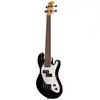 Image de Kala Solid Body 4-String Fretless U-Bass Jet Black basse électrique sans frette avec housse