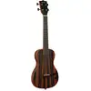 Image de Kala Solid Body Electric Striped Ebony Tenor ukulélé électrique avec housse