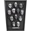 Image de The Noble Collection Harry Potter Death Eater Mini Mask Collection - 16.5in (42cm) Wood Display and Miniature Replicas - Officially Licensed Film Set Movie Props Gifts