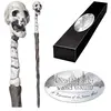 Image de The Noble Collection - Death Eater Skull Character Wand - 14in (35cm) Wizarding World Wand with Name Tag - Harry Potter Film Set Movie Props Wands
