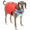 Image de Kurgo Gilet de sauvetage Surf n’ Turf pour chien, Veste de sécurité gonflable pour activités nautiques pour chiens, Réfléchissant, Réglable, rouge, Taille XL