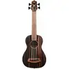 Image de Kala U-Bass Striped Ebony, Fretted, Metal Round Wound Strings ukulélé basse avec housse deluxe