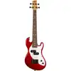 Image de Kala Solid Body 4-String Fretted U-Bass Candy Apple Red basse électrique avec housse
