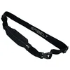 Image de SPI Sac à bandoulière Pro pour homme et femme, sac à bandoulière, poche extensible fine pour contenir un téléphone, des clés, une carte d'identité, sangle réglable, noir avec fermeture éclair noire,