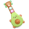 Image de Skip Hop Guitare Avocat - Jouet Bébé 6 Mois Musique - Lumière et 10 Rythmes de Guitare - Jeu d'Éveil Stimule Vue, Ouïe & Motricité - Facile à Tenir en Main avec 3 piles AAA Incluses - Farmstand