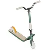 Image de Yvolution Scooter classique, 2 roues, pliable, vert, 5 ans et plus, plateau en placage bois, cadre en aluminium, roues en polyuréthane, guidon chromé réglable