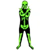 Image de Morphsuits Déguisement Squelette Enfant Costume Squelette Fluorescent, Déguisement Halloween Enfant, Taille L (135-152cm)