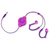 Image de ReTrak EUAUDWPKRL Écouteurs de Sport rétractables Rose Fluo/Violet