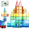 Image de PicassoTiles Lot de 63 Blocs de Construction magnétiques en Forme de Diamant - Blocs de Carreaux avec Voiture et Camion - Kit d