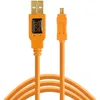 Image de Tether Tools TetherPro USB 2.0 A to Mini-B 8 pin 15 ORG