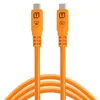 Image de Tether Tools TetherPro Optima Câble de transfert de données USB 10 G 1,8 m Droit vers Droit Orange