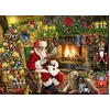 Image de Puzzle Père Noël au coin du feu de 1000 pièces par Vermont Christmas Company