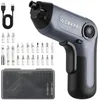 Image de WORKPRO Perceuse Visseuse sans Fil 6 Nm 3,6 V, Visseuse Devisseuse Excentrique avec 21 Embouts, Barre d'Extension, Batterie 2000 mAh, Lumière LED, Câble USB-C, Boîte de Rangement, pour Bricolage, Gris