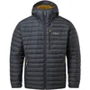 Image de Rab Microlight Alpine Doudoune à capuche pour homme, garnie de duvet 700, pour la randonnée et le ski, motif béluga, taille S