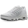 Image de Nike Air Max Plus Chaussures de Sport pour Homme, Multicolore (Blanco White White Black Cool Grey), 40 EU