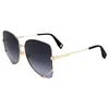 Image de Marc Jacobs Mj 1066/s RHL/9O GOLD BLACK Sunglasses Women's Metal, Standard, 59