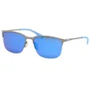 Image de Under Armour Ua Streak/g V84/Z0 RUTHEN BLUE Sunglasses Men's Steel, Standard, 57