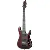 Image de Schecter Hellraiser C-7 FR Black Cherry guitare électrique 7 cordes