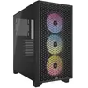 Image de Boîtier PC Corsair 3000D AIRFLOW moyen tour noir RGB avec panneau latéral verre trempé en occasion ou reconditionné