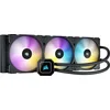 Image de Corsair iCUE H170i ELITE CAPELLIX Watercooling pour processeur (33 voyants LED RGB dynamiques, Ventilateurs de 140 mm, Radiateur de 420 mm, COMMANDER CORE, Ventilateur Zero RPM) Noir