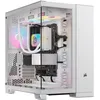 Image de CORSAIR iCUE LINK 6500X RGB Boîtier PC mATX Mid-Tower à Double Chambre   Verre Trempé Panoramique - Connexion Inversée Compatible Avec la Carte Mère -  3x Ventilateurs CORSAIR RX120 RGB Inclus   Blanc