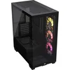 Image de CORSAIR 3500X ARGB Boîtier PC ATX Mid-Tower à Double Chambre   Verre Trempé Panoramique - Connexion Inversée Compatible avec La Carte Mère   3X Ventilateurs CORSAIR RS120 ARGB Inclus   Noir