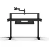 Image de CORSAIR Platform:4   120 cm x 76 cm, Hauteur Fixe, Bureau d'ordinateur Debout Home Office Gaming Desk, Gestion Câbles, Alimentation USB, Bras d’écran Inclus   Noir