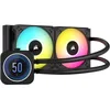 Image de Corsair iCUE H100i ELITE LCD XT Refroidisseur de CPU Liquide - Écran LCD IPS - Deux Ventilateurs AF120 RGB ELITE - Radiateur 240mm - Convient à Intel® LGA 1700, AMD® AM5, et Plus - Noir