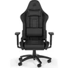 Image de CORSAIR - Chaise bureau - Fauteuil Gaming - TC100 RELAXED - Similicuir - Ergonomique - Accoudoirs réglables - Noir -