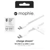 Image de Mophie - Câble De Charge  Usb-C 1m Blanc Chargestream
