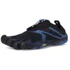 Image de Vibram Chaussures de course pour homme, noir/bleu, 10.5-11