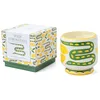 Image de Paddywax Scented Candles Dopo Bougie artisanale de luxe en céramique peinte à la main Serpent Citronnelle sauvage 226 g