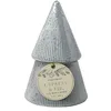 Image de Bougie parfumée "Cypress & Fir" 198g Arbre blanc en couches (White Stacked Tree Candle)