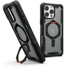 Image de URBAN ARMOR GEAR Plasma XTE Case pour Apple iPhone 16 Pro Max Kickstand Cover (Chargement sans Fil/magnétique Compatible, Coque pour téléphone Portable relevable, 6 mètres de Protection) Noir/Oran