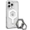 Image de Urban Armor Gear Bundle Plyo MS Case/Anneau magnétique Compatible Apple iPhone 16 Pro Max (Chargement sans Fil/Compatible avec la Recharge magnétique, étui avec Bande) Ice/Blanc (Titane)