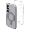Image de Urban Armor Gear Plyo Pro Case Samsung Galaxy S25 Housse (Officiellement Designed for Samsung certifiée, Anneau magnétique, Wireless Charging Compatible) Ice (Transparent)/Argent
