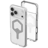 Image de Urban Armor Gear Plyo MS Case Compatible Apple iPhone 17 Pro Max Coque (Chargement sans Fil/magnétique, Air-Soft Coins aux Chutes, Bord surélevé) Ice (Transparent) / Argent